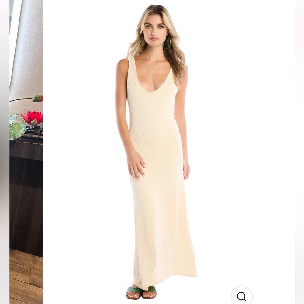 Allison New York Cream Crochet Dress
